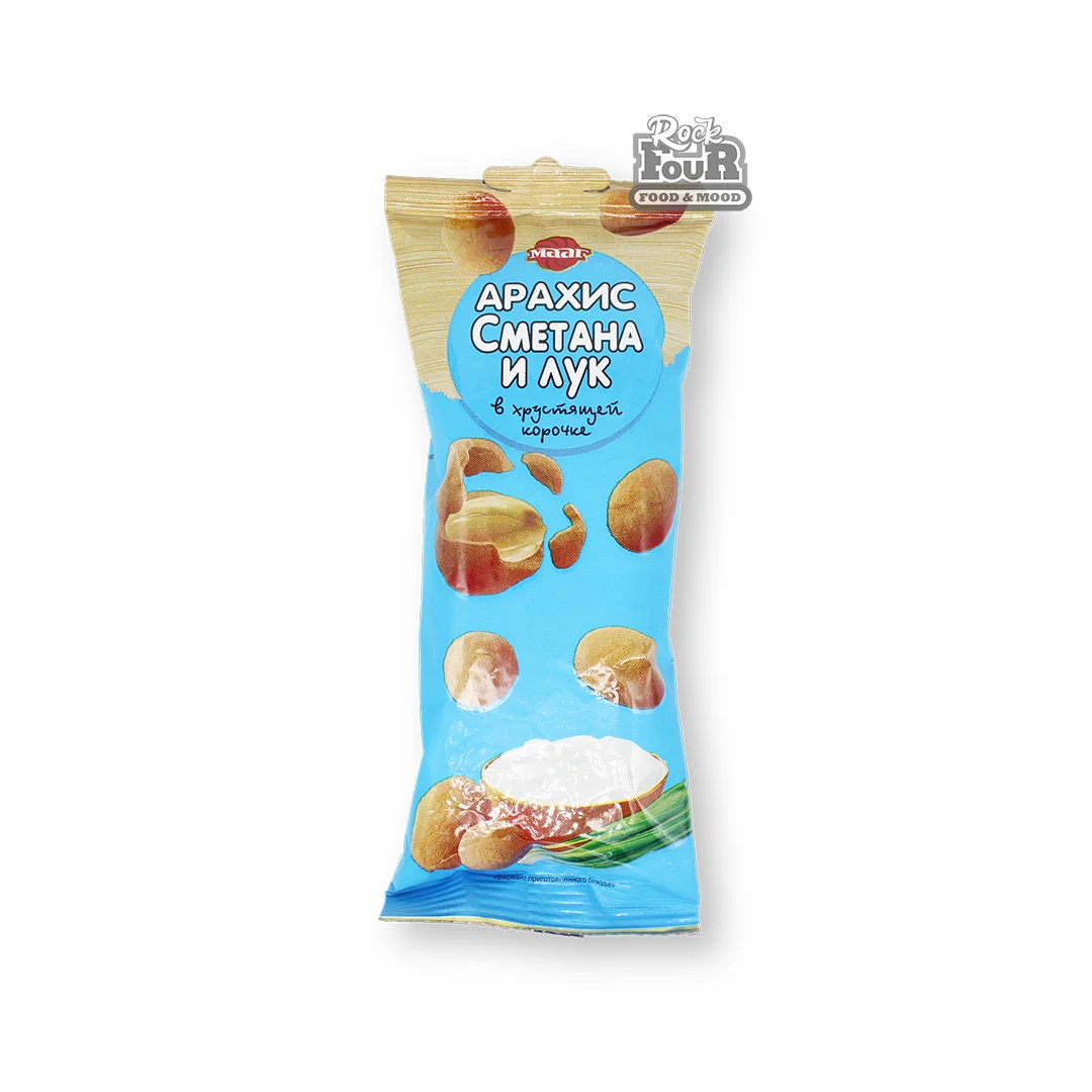 Peanuts "Maag Sour Cream and Onion" in crispy crust 60g